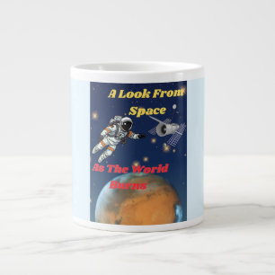 Taza De Café Gigante Una mirada desde el espacio, mientras el mundo se