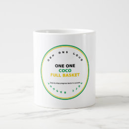 Taza De Café Gigante Una Una Coco Canasta Llena