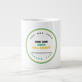 Taza De Café Gigante Una Una Coco Canasta Llena