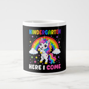 Taza De Café Gigante Unicornio de jardín de infantes aquí vengo De vuel