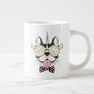 Taza De Café Gigante Unicornio del bulldog francés