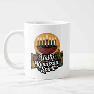 Taza De Café Gigante Unidad en el espíritu de Kwanzaa
