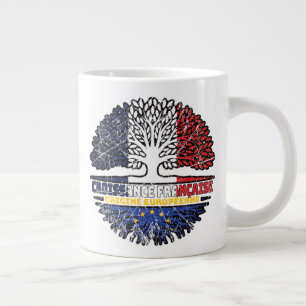 Taza De Café Gigante Unión Europea Europa Europa Francia Francia Roots 