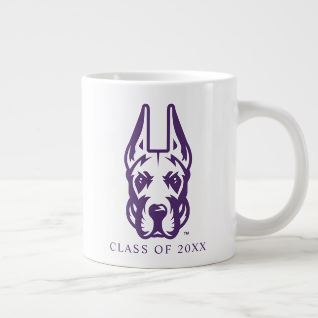 Taza De Café Gigante Universidad de Albany Gran Cabeza de Mascota Dane (Derecha)