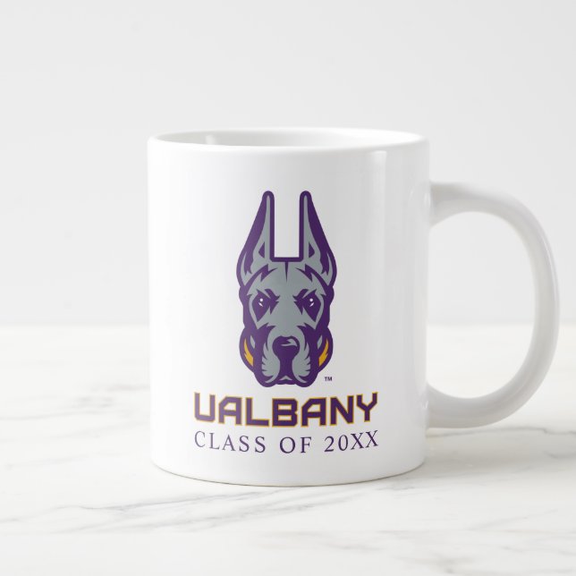 Taza De Café Gigante Universidad de Albany Great Danes (Derecha)
