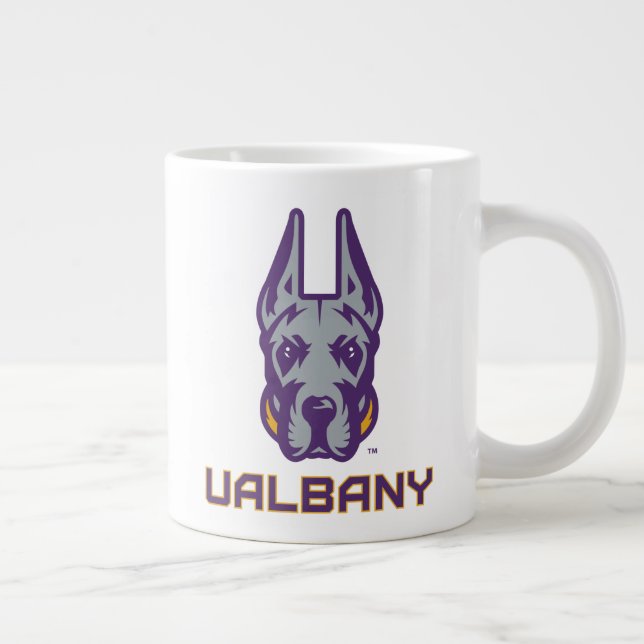 Taza De Café Gigante Universidad de Albany Great Danes (Derecha)