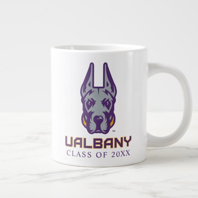Taza De Café Gigante Universidad de Albany Great Danes (Derecha)