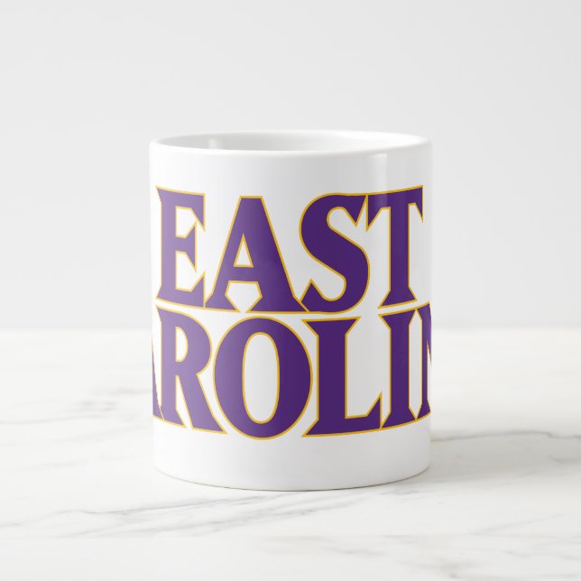 Taza De Café Gigante Universidad de Carolina del Este | Carolina del Es (Frente)