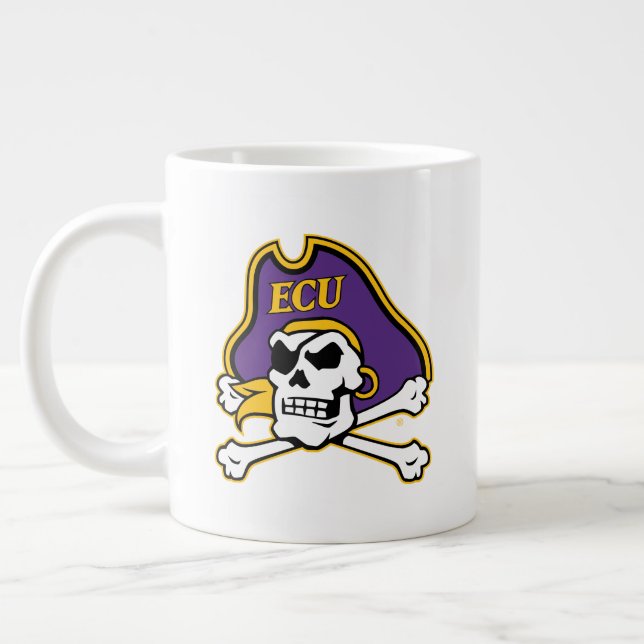Taza De Café Gigante Universidad de Carolina del Este | Piratas del ECU (Izquierda)