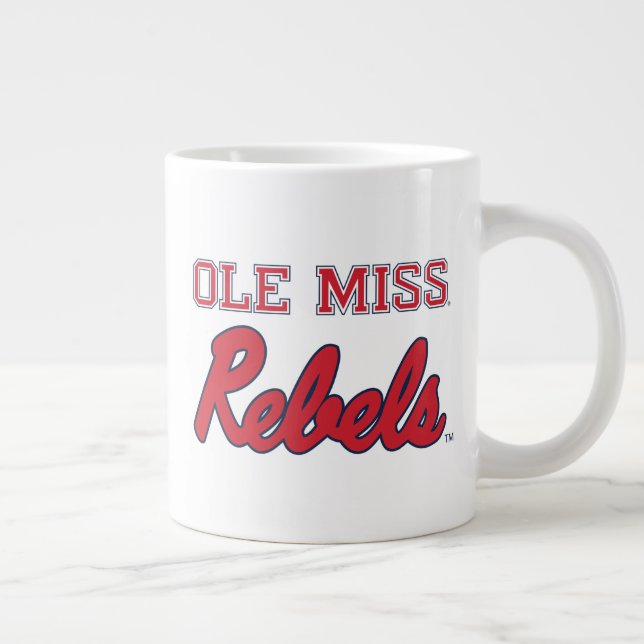 Taza De Café Gigante Universidad de Misisipi | Ole Miss Rebels (Derecha)