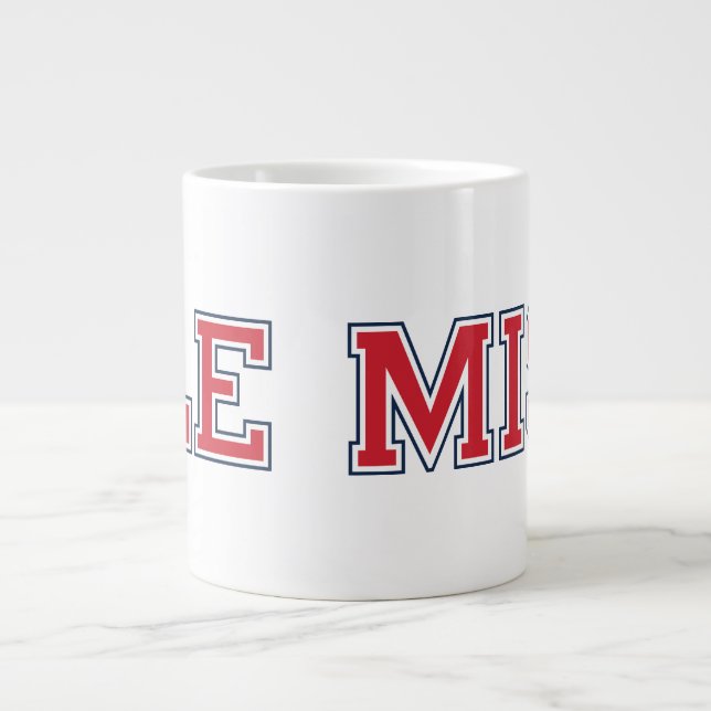 Taza De Café Gigante Universidad de Misisipi | Ole Miss Wordmark (Frente)