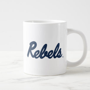 Taza De Café Gigante Universidad de Misisipi Script Rebels