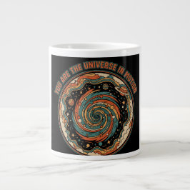Taza De Café Gigante Universo Cósmico en Movimiento - Espíritu Estético