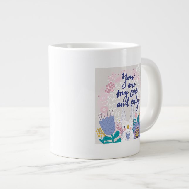 Taza De Café Gigante Usted es mi y solamente (Derecha)