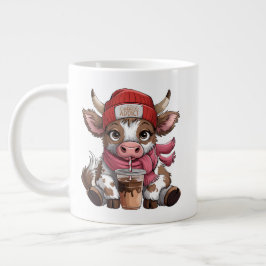 Taza De Café Gigante Vaca adicta al café