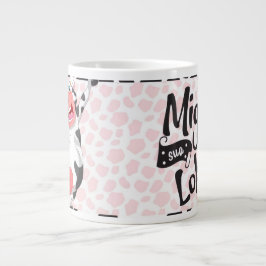 Taza De Café Gigante Vaca Divertida “Miga Sua Loka