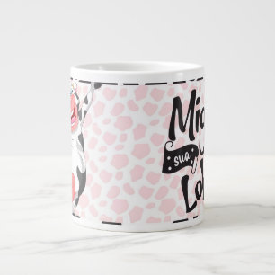 Taza De Café Gigante Vaca Divertida “Miga Sua Loka