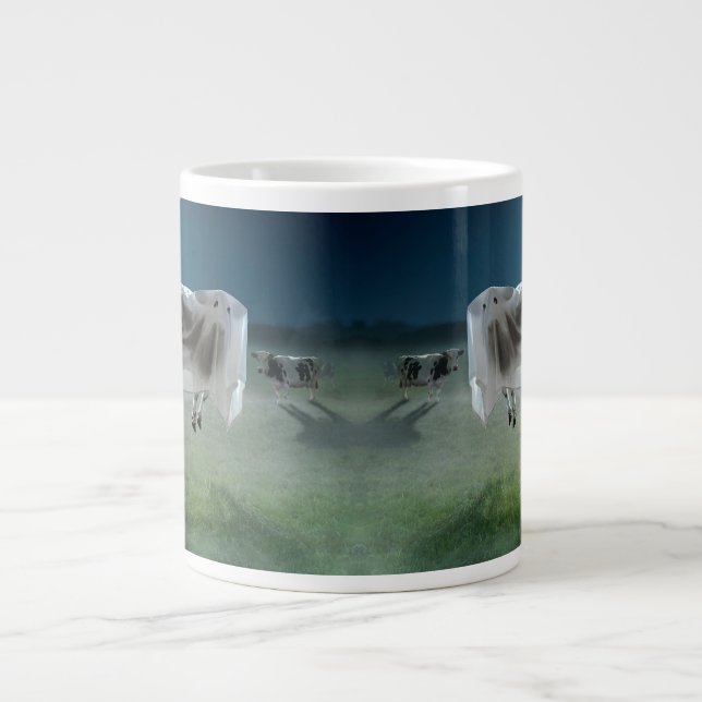 Taza De Café Gigante Vaca fantasma (Frente)