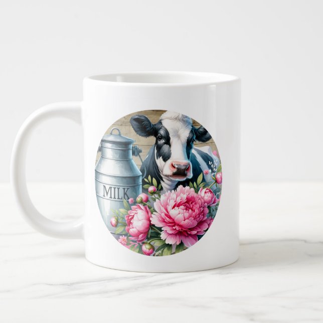 Taza De Café Gigante Vaca Jumbo  (Izquierda)