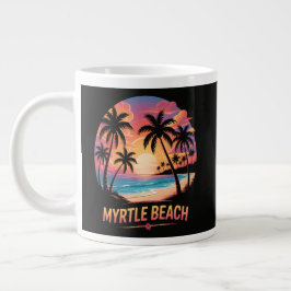 Taza De Café Gigante Vacaciones en Myrtle Beach Surfista