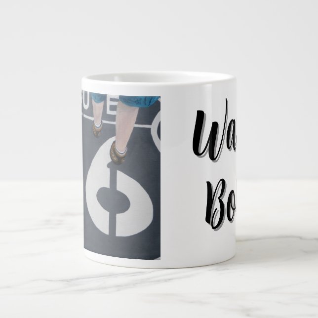 Taza De Café Gigante Vagar con Audacia (Frente)