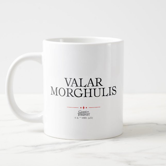 Taza De Café Gigante Valar Morghulis (Izquierda)