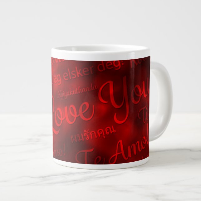Taza De Café Gigante Valentines Jumbo Mug (Derecha)