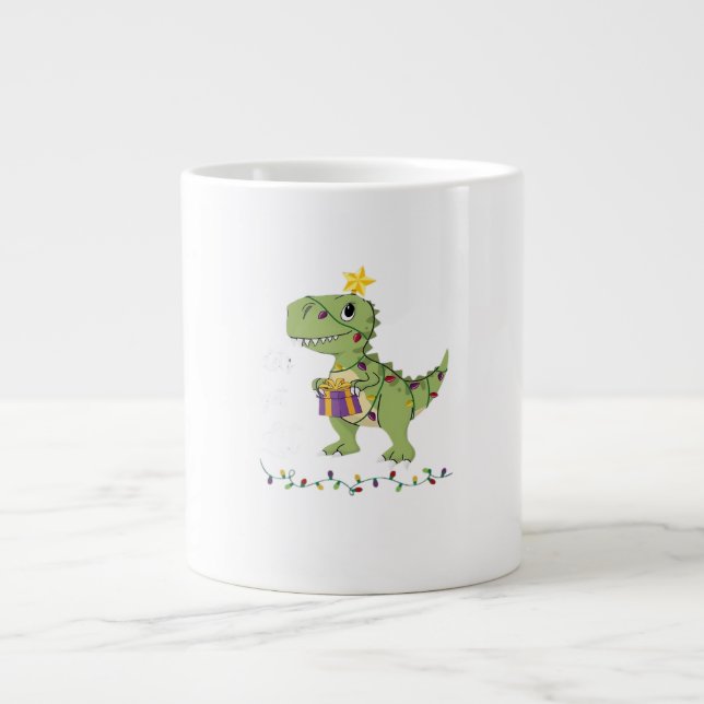 Taza De Café Gigante Vamos a conseguir Navidades livianos clásicos (Frente)