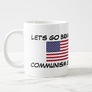 Taza De Café Gigante ¡¡¡Vamos Brandon!!! ¡¡¡¡El comunismo es mal