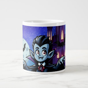Taza De Café Gigante Vampión de Halloween, caprichoso