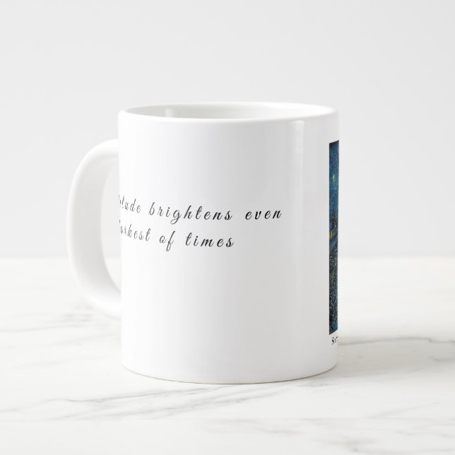 Taza De Café Gigante Van Gogh Starry Night Gratitude Artistic Uplifting (Izquierda)