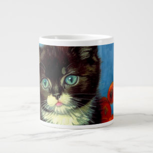 Taza De Café Gigante Van Gogh Tuxedo Cat