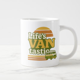 Taza De Café Gigante VANtastic Retro 70s Van Graphic