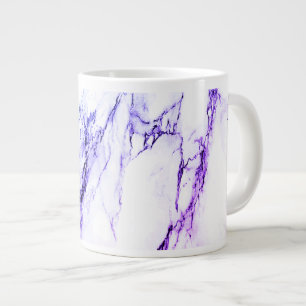 Taza De Café Gigante Variedad de púrpuras y aspecto de mármol con vetas