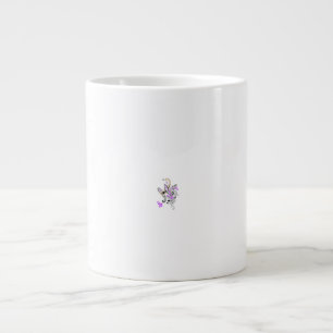 Taza De Café Gigante Vector de tatuaje de hadas de mariposa - Arte flor