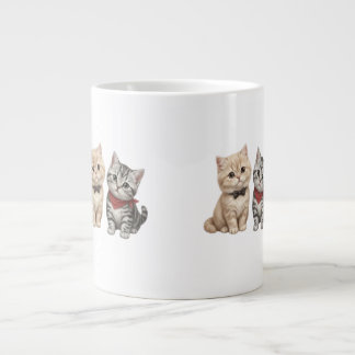 Taza De Café Gigante Vela de gato lindo para amantes de los gatos