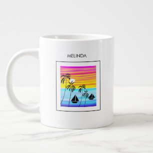 Taza De Café Gigante Vela tropical