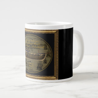 Taza De Café Gigante Velero colonial americano Sir Edward Hawke