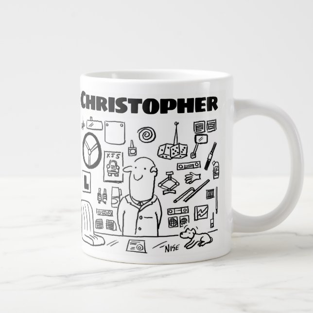 Taza De Café Gigante Vendedor de piezas de automóvil y accesorios para  (Derecha)