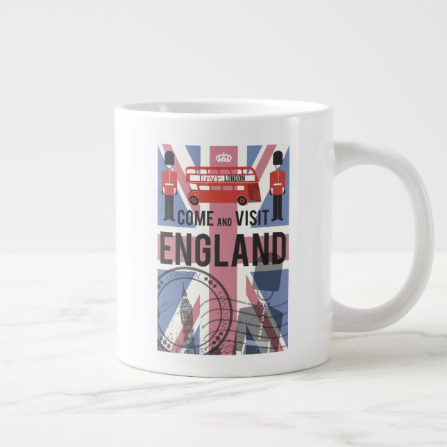 Taza De Café Gigante Venga y visite Inglaterra (Derecha)