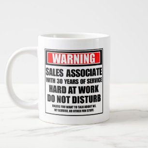 Taza De Café Gigante Ventas De Aviso Asociadas Con 30 Años De Servicio
