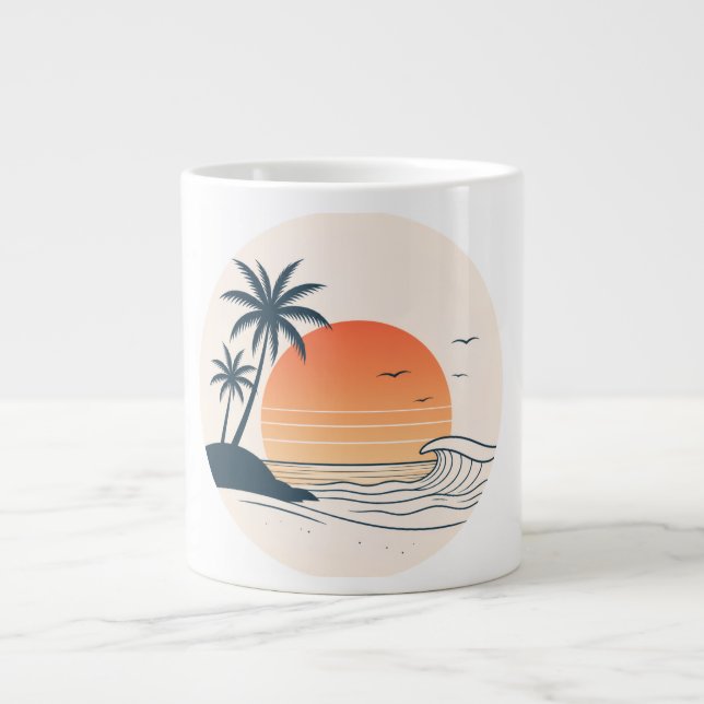 Taza De Café Gigante Verano (Frente)