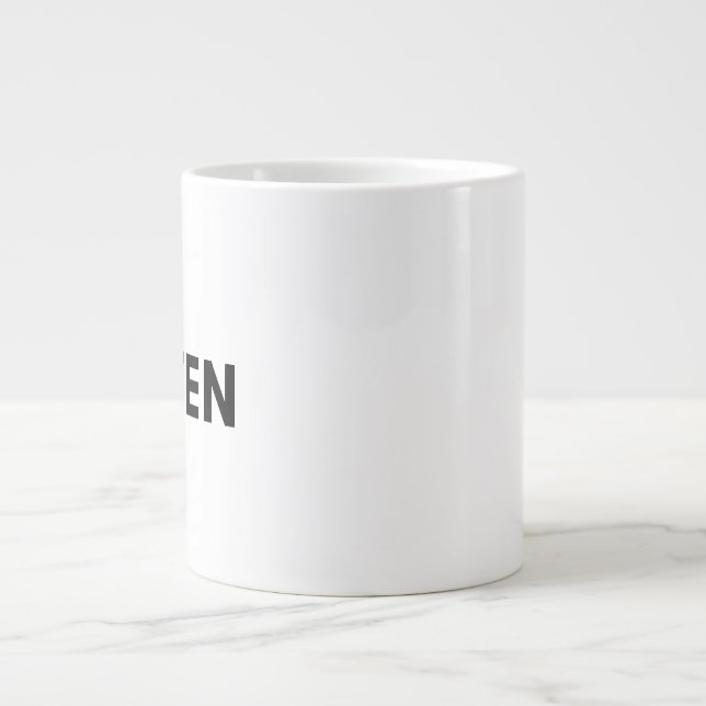 Taza De Café Gigante verde (Frente)