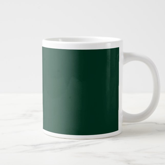 Taza de café gigante verde oscuro (Derecha)