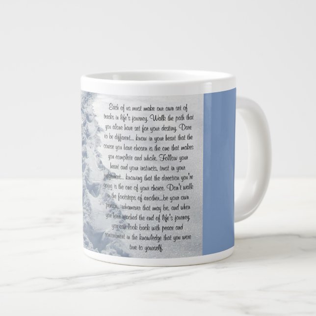 Taza De Café Gigante Verso Inspirador de pistas nuevas (Derecha)