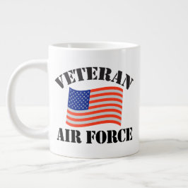 TAZA DE CAFÉ GIGANTE VETERAN JUMBO MUG DE LA FUERZA AÉREA