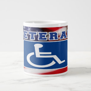Taza De Café Gigante Veteranos discapacitados de los Estados Unidos