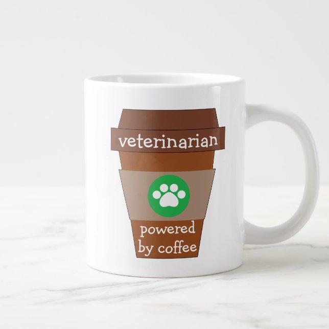 Taza De Café Gigante Veterinaria impulsada por el café (Derecha)