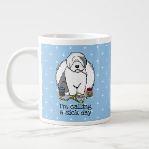 Taza De Café Gigante Veterinario Oveja Inglés Gray 1 Cute Vet