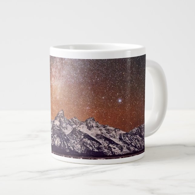 Taza De Café Gigante Vía Láctea sobre Gran Tetón (Derecha)